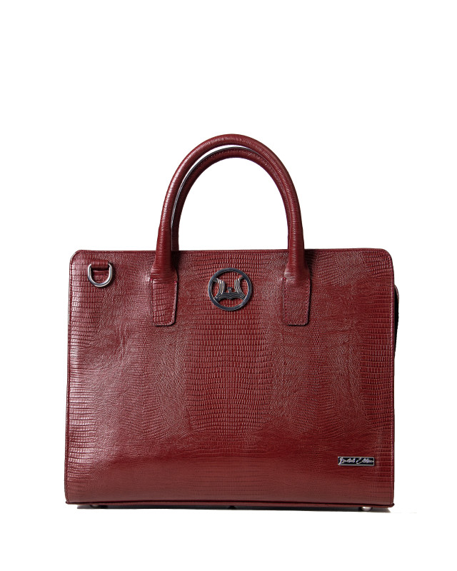 London: Limited Edition Burgundy Monitor Lizard Print