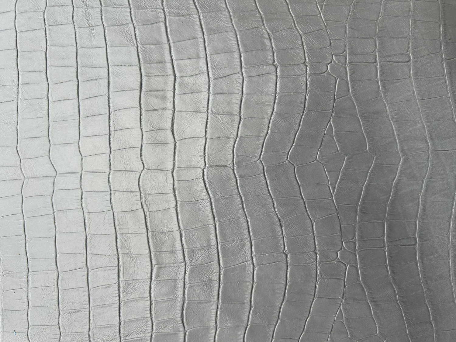 Gray Croc Belly Print Embossed on Cow Hides: HB001C