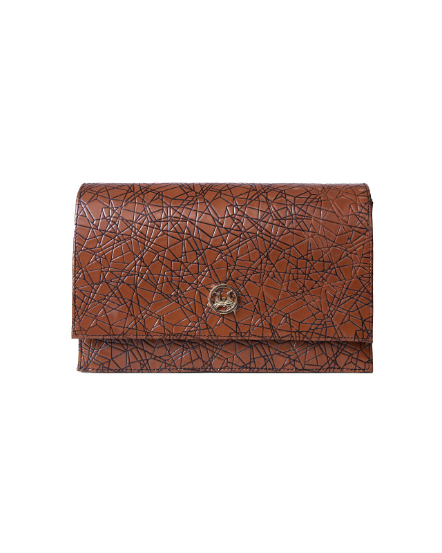 Dakar: Caramel Brown Abstract Print