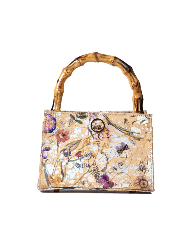 Shanghai Mini: Limited Edition Beige and Pink Floral Print