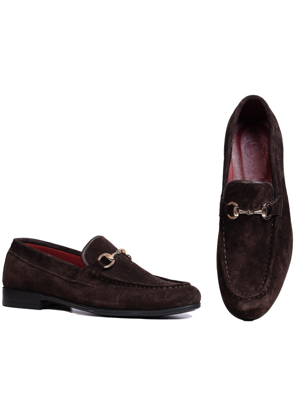 Penny Loafers: Brown Suede