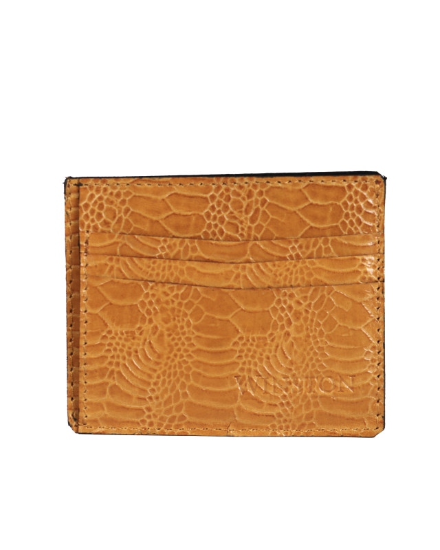 Cardholder 2.0: Mustard Yellow Abstract Print