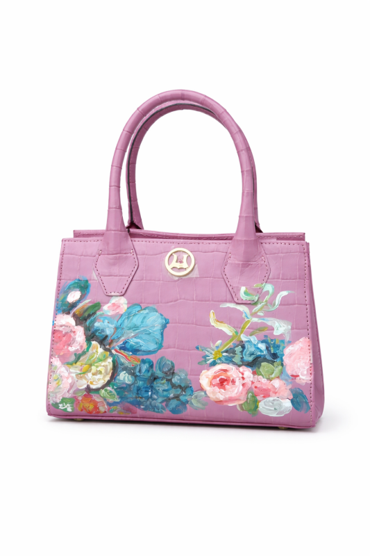 Montreal Mini: Lilac Crocodile Print Meets Art