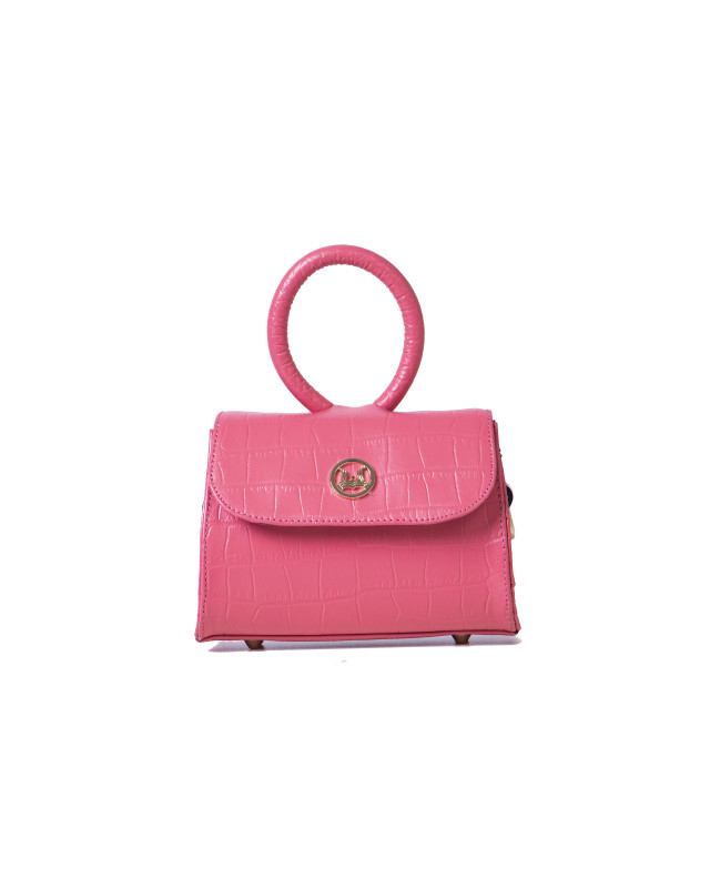 Monaco Micro: Baby Pink Crocodile Print
