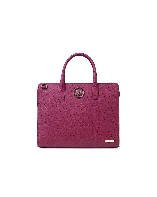 London: Limited Edition Burgundy Ostrich Print