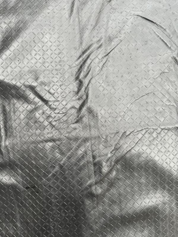 Black Basket Print Embossed on Cow Hides: BJ002C