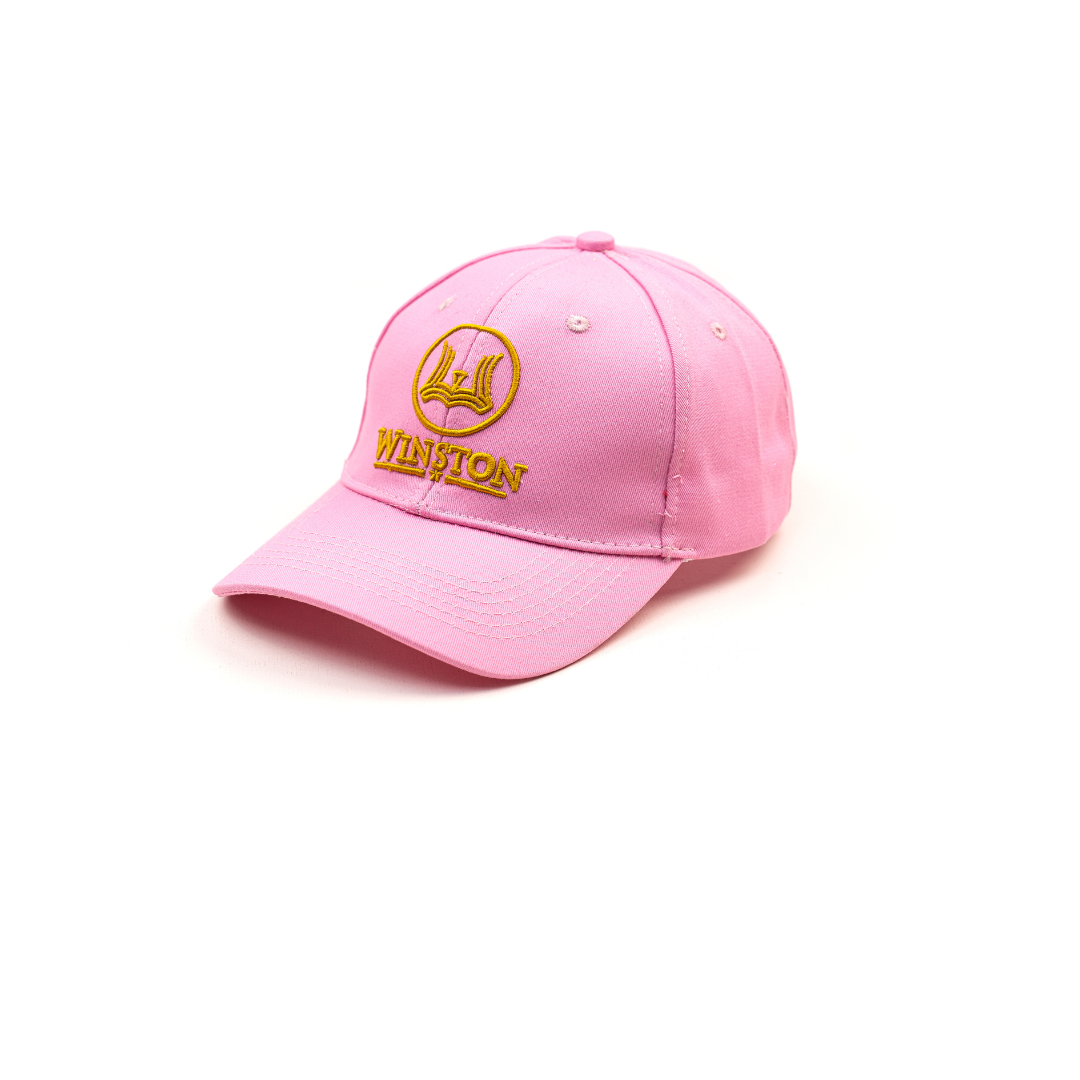 Classic Baseball Cap: Baby Pink Winston Logo