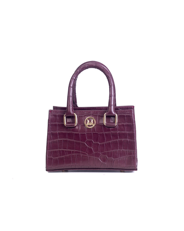 Lagos Mini: Grape Crocodile Print