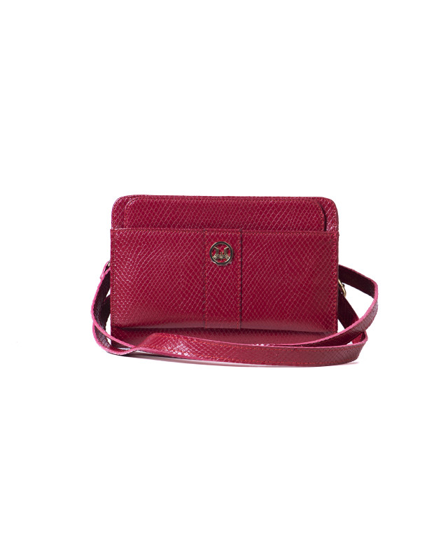 Messenger Bag 2.0:  Red Snake Print