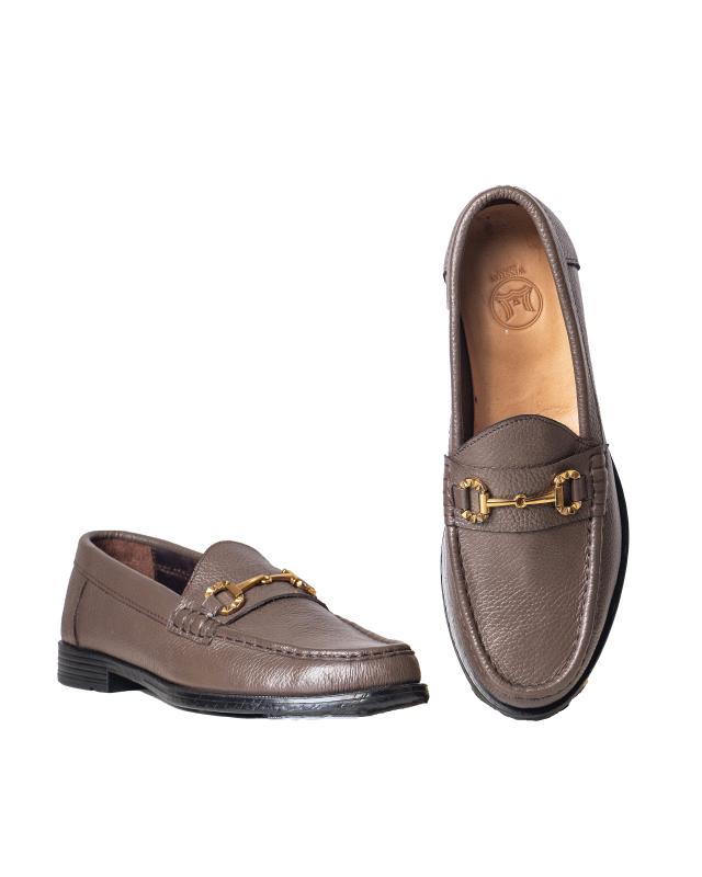 Loafers: Brown with Horse-Bit Buckle