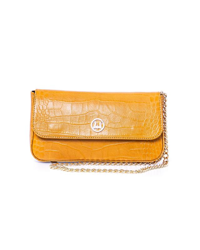 Bamako Micro (US): Canary Yellow Crocodile Print