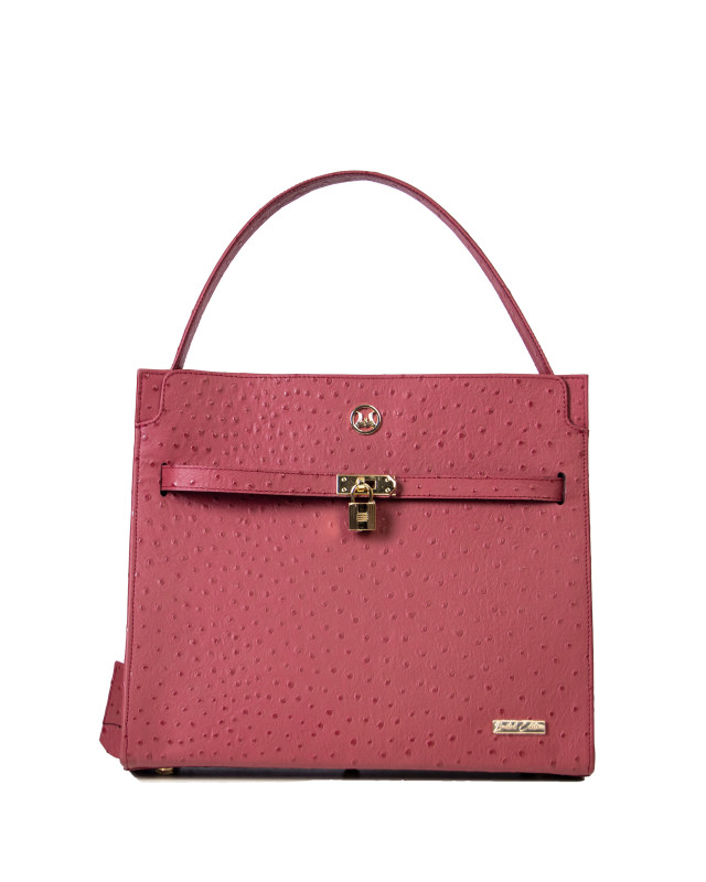 Venice Maxi: Limited Edition Burgundy Ostrich Print