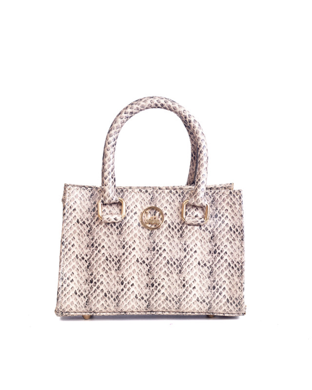 Lagos Mini: Ivory Snake Print