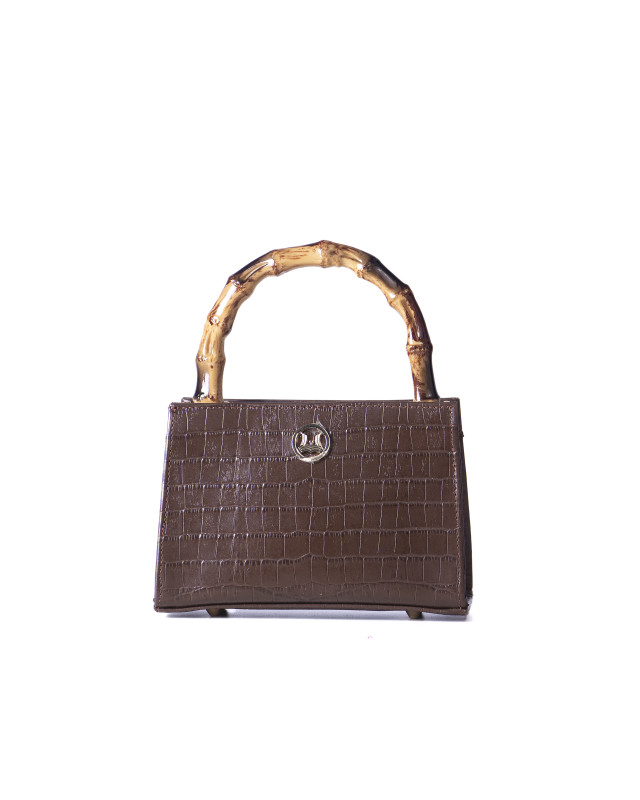 Shanghai Mini: Brown Alligator Print