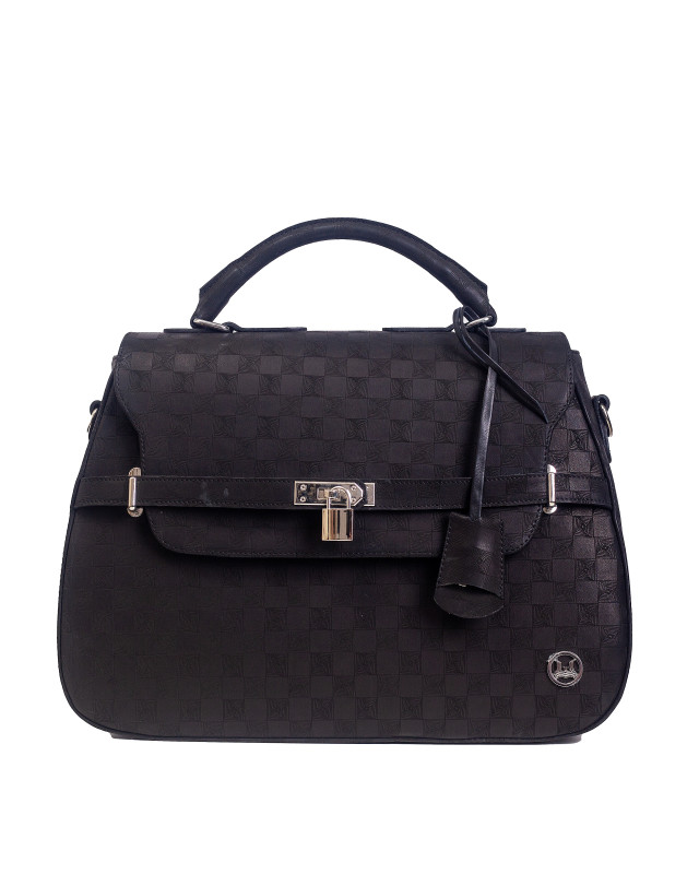 Brazzaville: Black Abstract Print