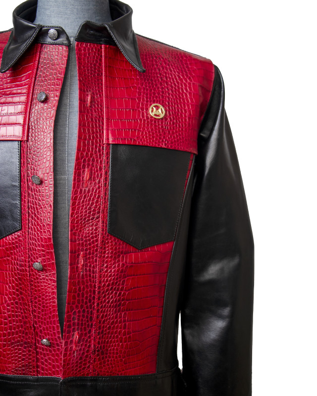 Men’s Supernova Jacket: Black and Red