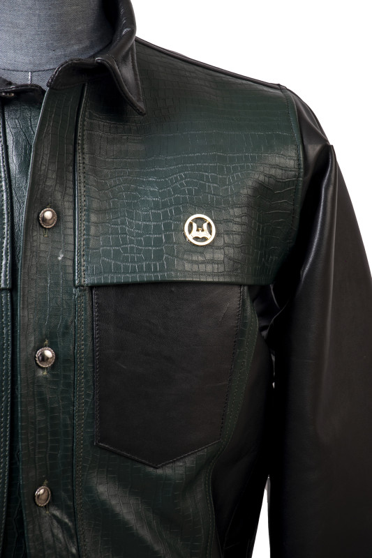 Men’s Supernova Jacket: Black and Green