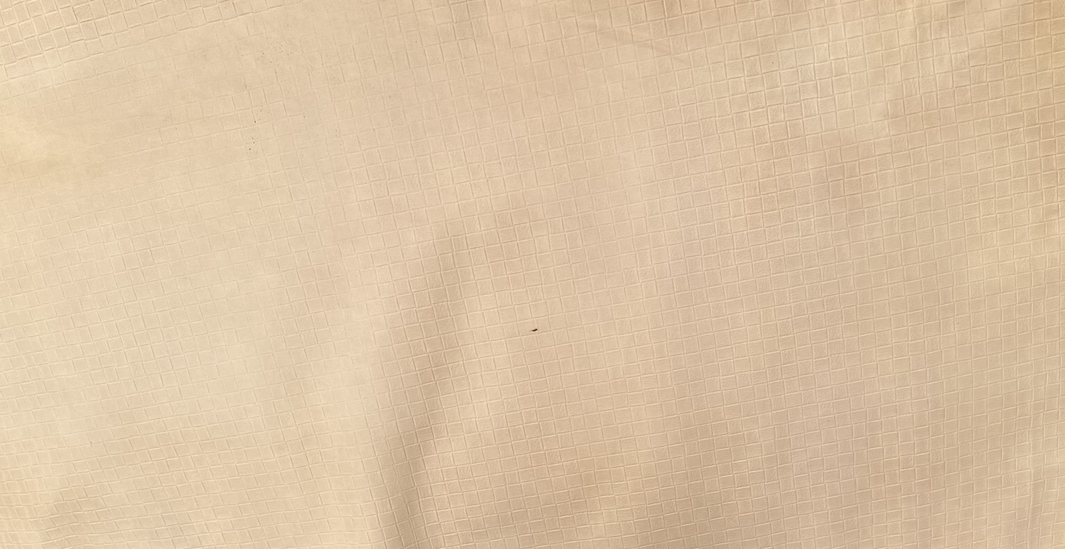 Yellow Basket Print Embossed on Cow Hides: YJ001C