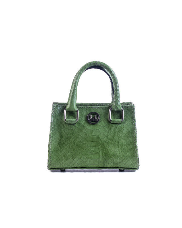 Lagos Micro: Lime Green Snake Print